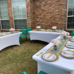 We Set Up Beautiful Tables for Hibachi Catering